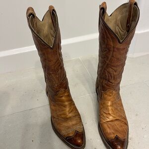 Texas Leather Cowboy Boots